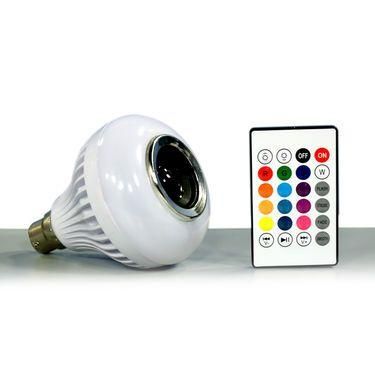 Colour-Changing LED Bulb with Bluetooth Speaker & Remote – Light, Sound & Mood in One!