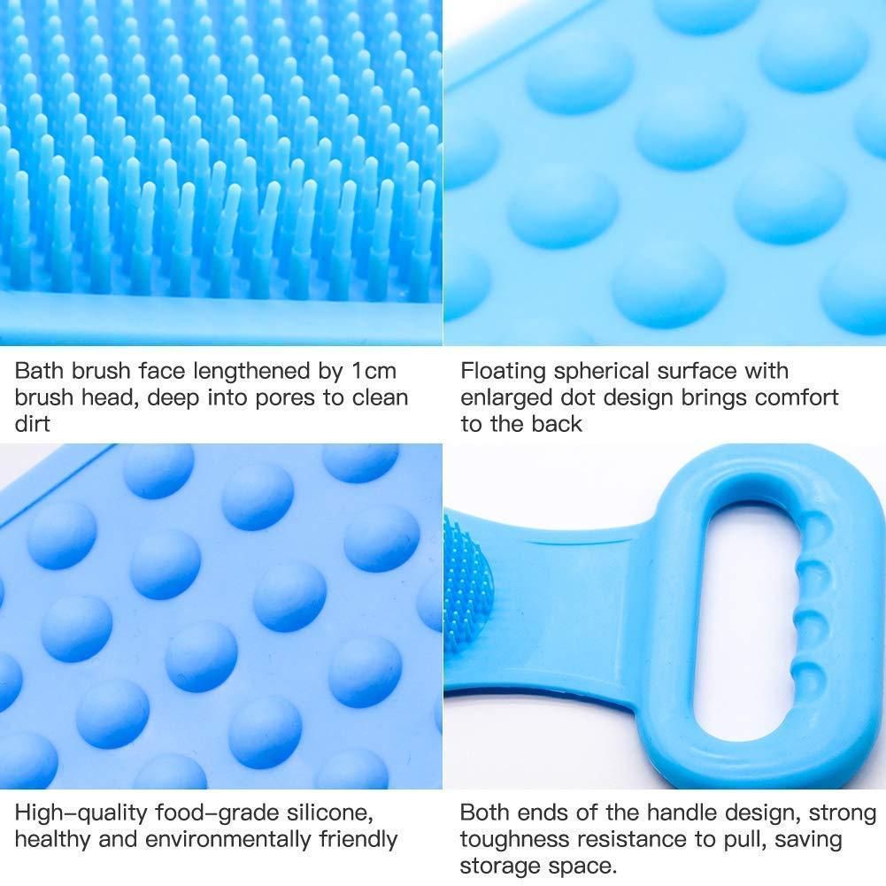 Silicone Shower Scrubber – Dual-Sided Deep Cleansing & Gentle Exfoliation!!