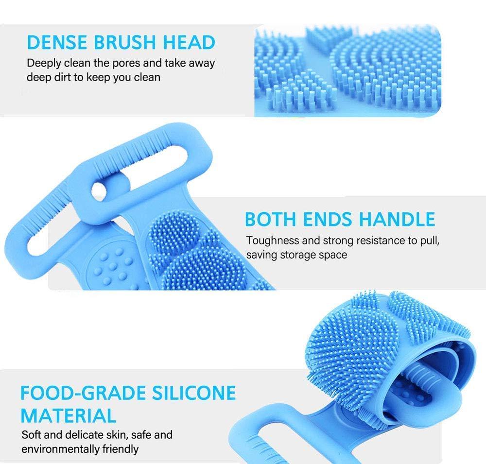 Silicone Shower Scrubber – Dual-Sided Deep Cleansing & Gentle Exfoliation!!