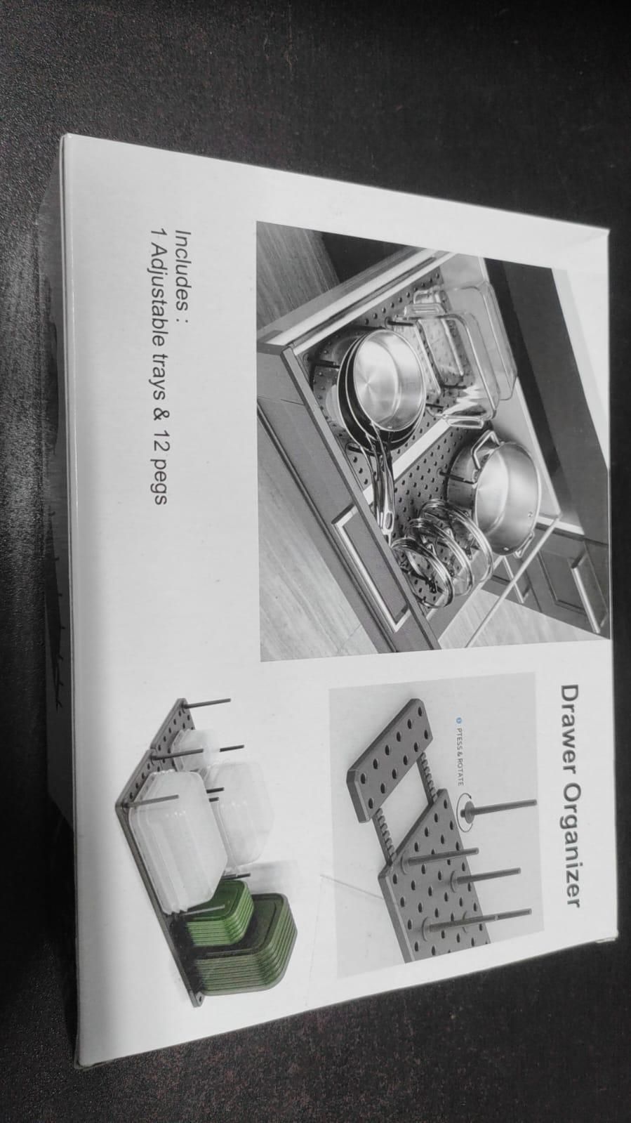 Expandable Pegboard Drawer Organizer – Smart, Stylish & Space-Saving!
