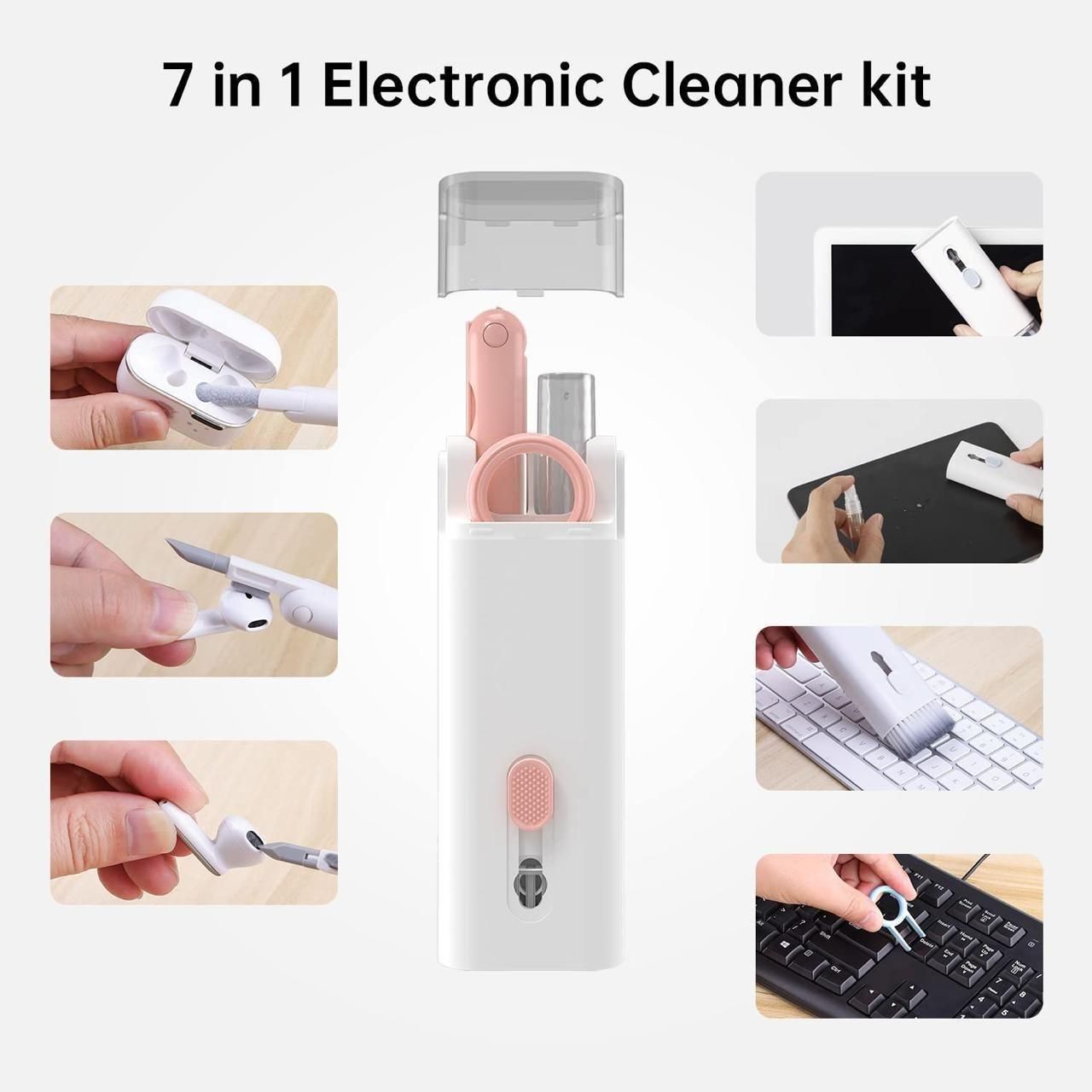 7-in-1 Electronic Cleaner Kit with Brush – Keep Your Gadgets Spotless!
