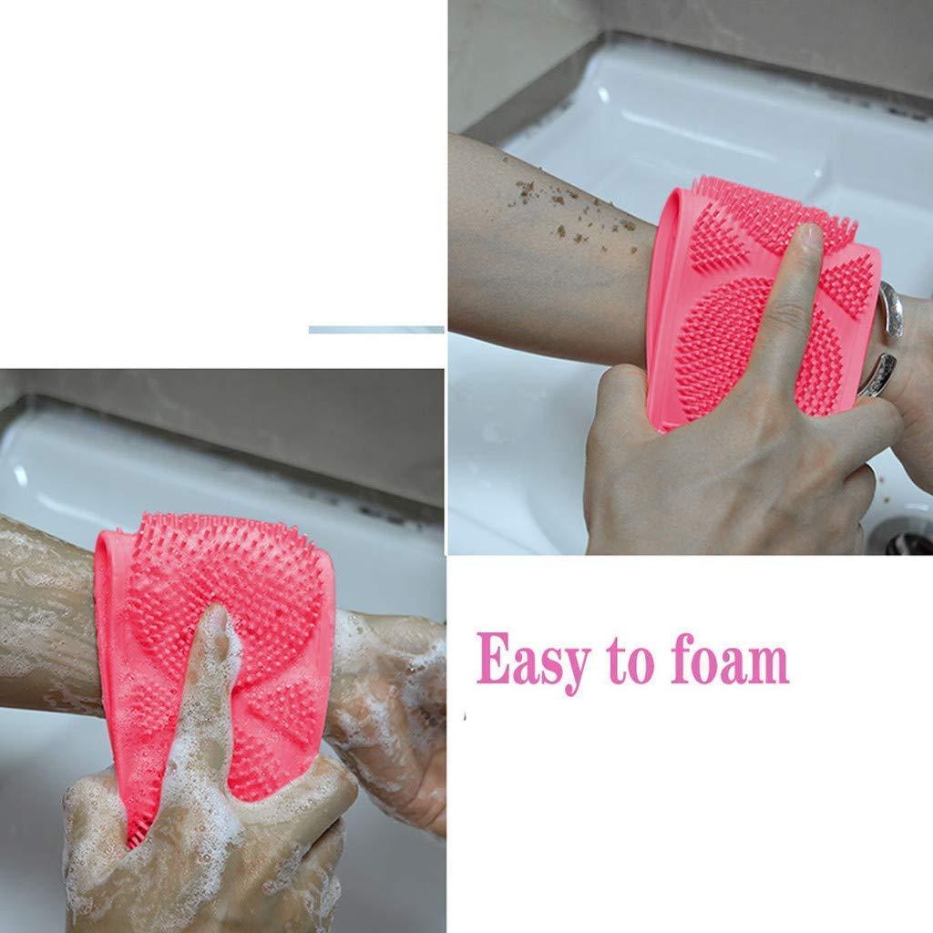 Silicone Shower Scrubber – Dual-Sided Deep Cleansing & Gentle Exfoliation!!