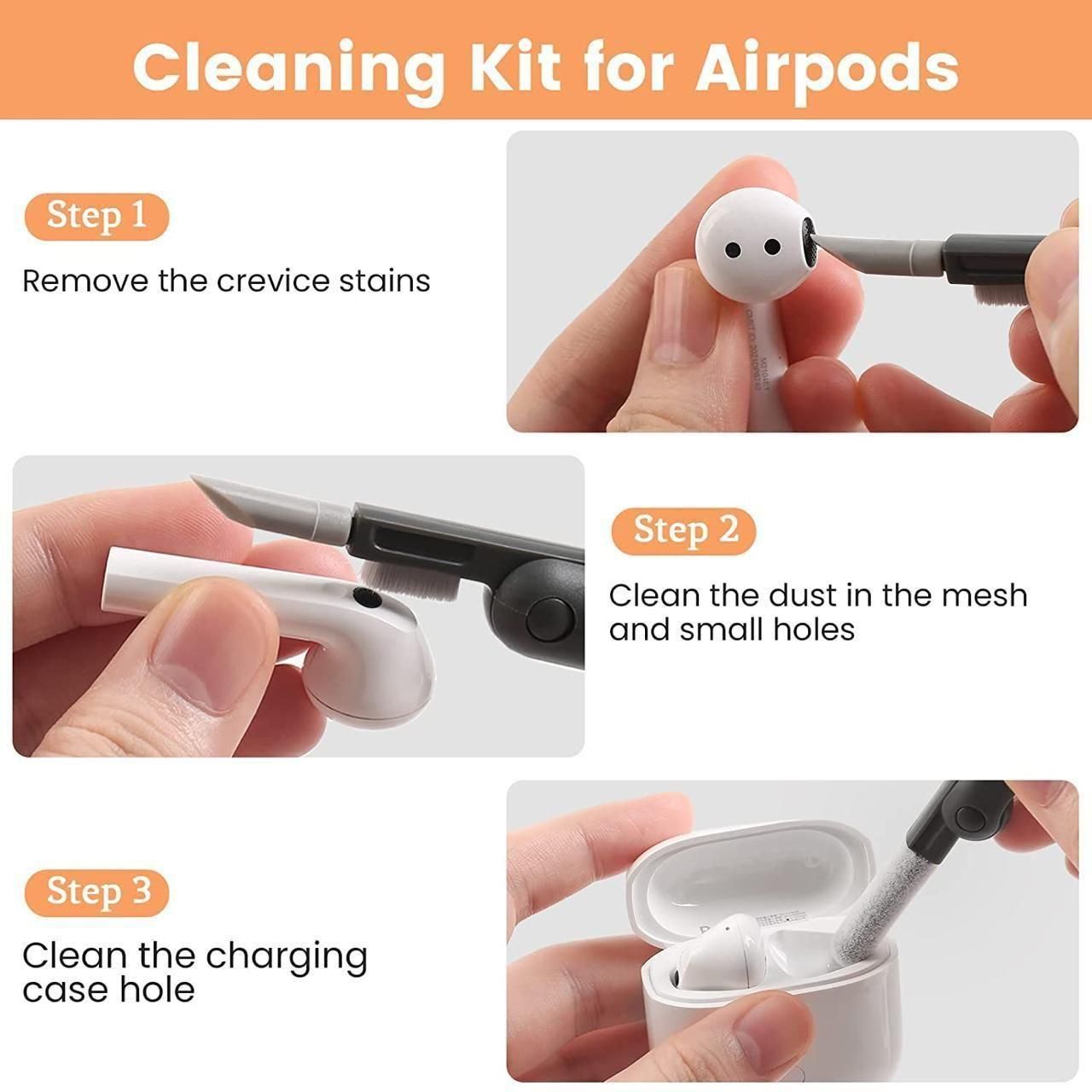 7-in-1 Electronic Cleaner Kit with Brush – Keep Your Gadgets Spotless!