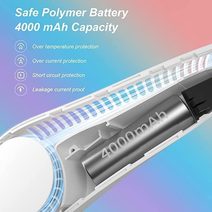 Portable Bladeless Hanging Rechargeable Neck Fan – Smart, Safe & Ultra-Cool!