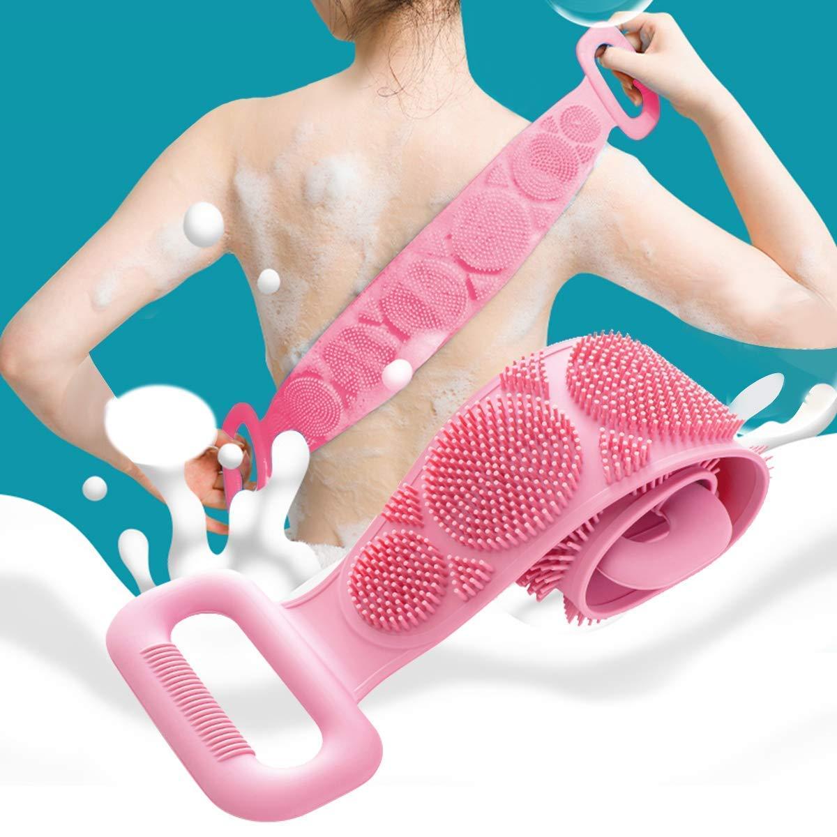 Silicone Shower Scrubber – Dual-Sided Deep Cleansing & Gentle Exfoliation!!