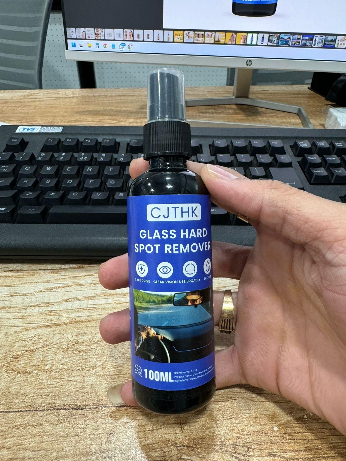 CJTHK Glass Hard Spot Remover – Advanced Formula for Stubborn Stains & Spots (100ml x 2)