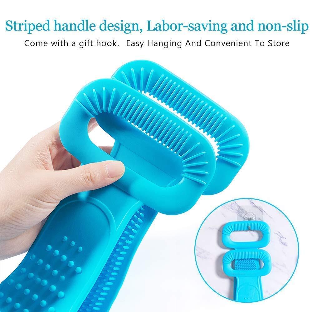 Silicone Shower Scrubber – Dual-Sided Deep Cleansing & Gentle Exfoliation!!