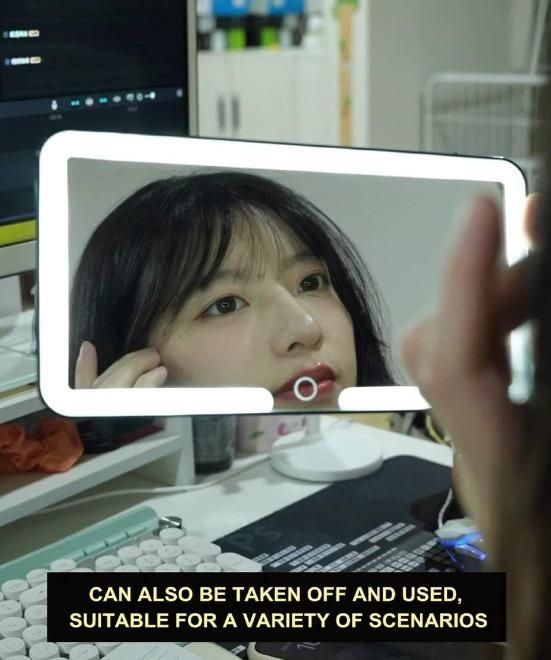 Rechargeable Car Makeup Mirror with LED Lights – Perfect Clarity Anytime, Anywhere!