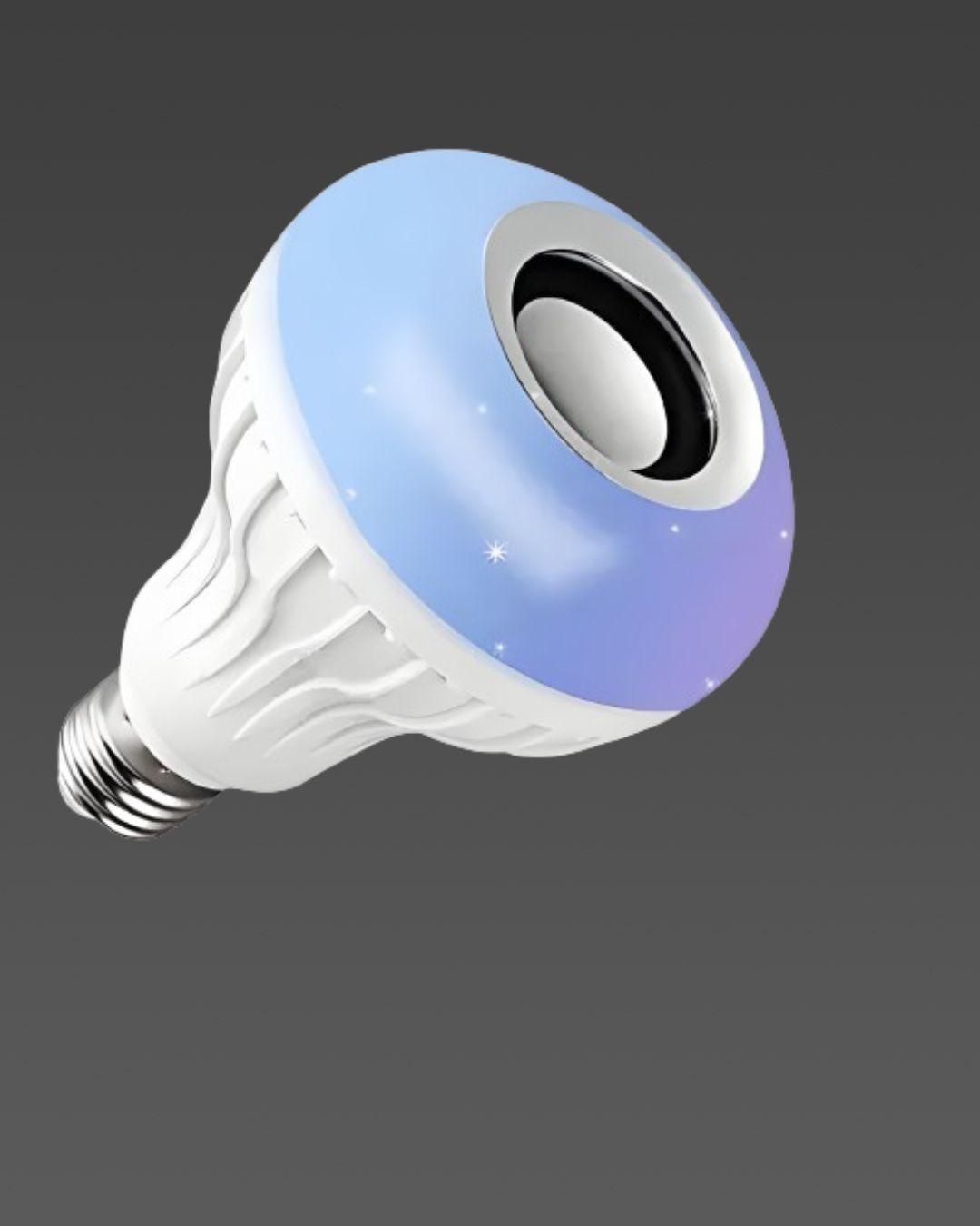 Colour-Changing LED Bulb with Bluetooth Speaker & Remote – Light, Sound & Mood in One!