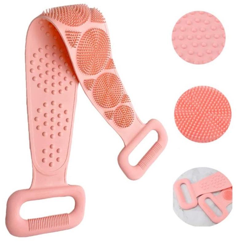 Silicone Shower Scrubber – Dual-Sided Deep Cleansing & Gentle Exfoliation!!
