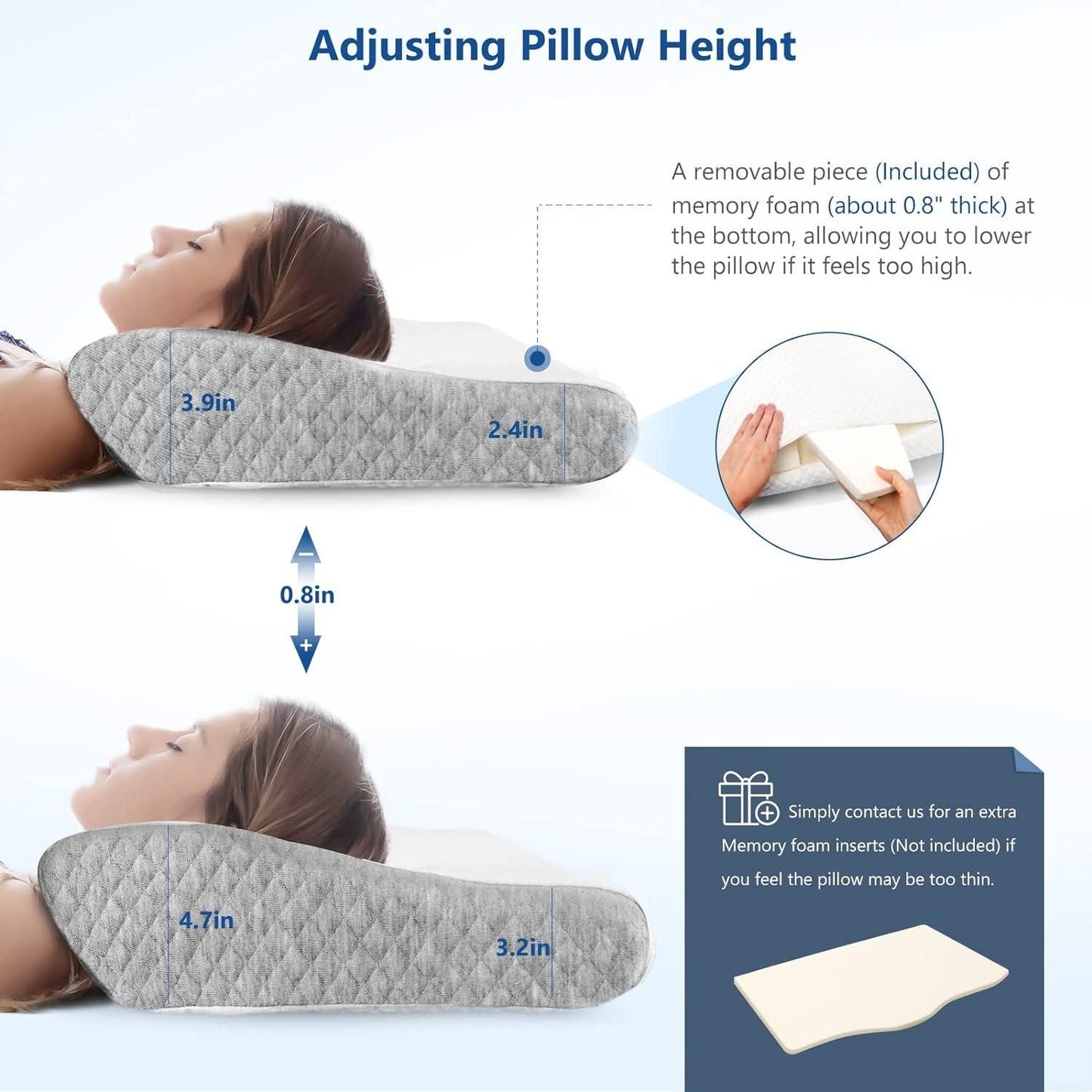 Memory Foam Pillow for Neck Pain Relief – Wake Up Refreshed!