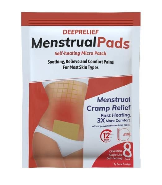 Menstruation Pain Relief Pads – Soothing Comfort for Cramps (8 Pcs)!