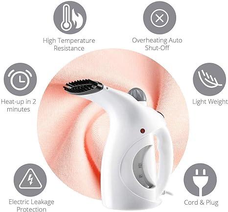Fast Heat-Up Portable Handheld Garment & Facial Steamer – Effortless Steaming, Anytime!